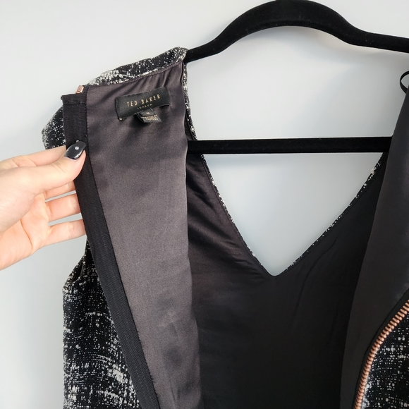 Ted Baker London Lucina V-Neck Tweed Dress - Picture 5 of 7